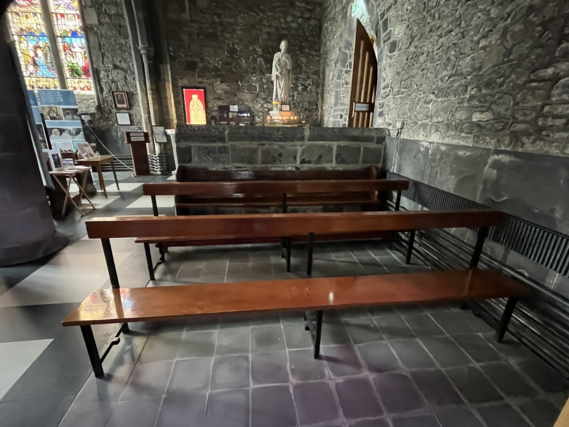 Black Abbey pews
