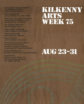 Kilkenny arts festival poster 1975