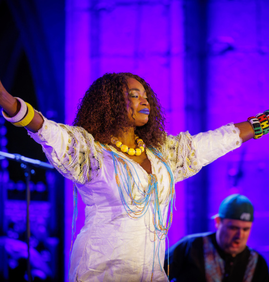Oumou Sangaré at St Canice's Cathedral. Image by Dylan Vaughan Photography