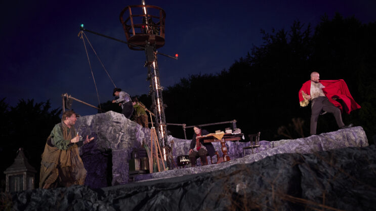 John Cronin Ankur Vikal Martha Breen Eleanor Methven and Rory Nolan in The Tempest A Rough Magic and Kilkenny Arts Festival Production directed by Lynne Parker Photo Ros Kavanagh